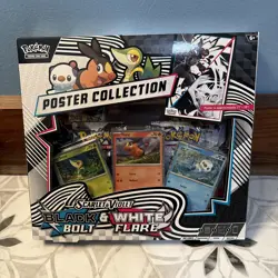 Pokemon Black Bolt And White Flare Unova Poster Collection Box New Sealed - Image 1