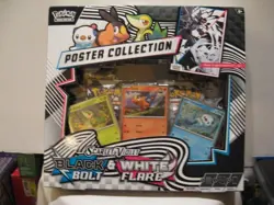 POKEMON TCG POSTER COLLECTION SCARLET & VIOLET BLACK BOLT/WHITE FLARE BOX - Image 1