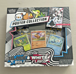 Pokemon TCG Factory Sealed Black Bolt & White Flare Poster Collection Box - Image 1