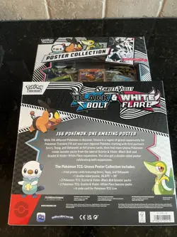 Pokemon Black Bolt And White Flare Unova Poster Collection Box - FACTORY SEALED - Image 3