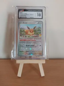 Pokemon TCG Eevee Prismatic Evolutions Promo 074/131 Pokemon Day CGC Gem Mint 10 - Image 1