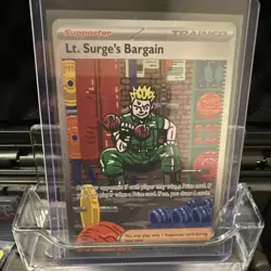 Pokemon Lt. Surge's Bargain Me01 Mega Evolution 185/132 Rare Holo English - Image 1