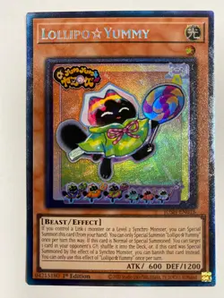 Lollipo Yummy JUSH-EN018 Collector's Rare 1st Edition Near Mint Yugioh - Image 1