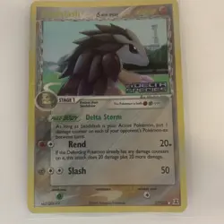 Sandslash Reverse Holo Rare Stamped Pokemon Card ex Delta Species 27/113 LP+ - Image 1