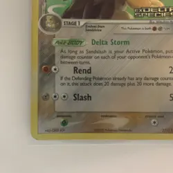Sandslash Reverse Holo Rare Stamped Pokemon Card ex Delta Species 27/113 LP+ - Image 2