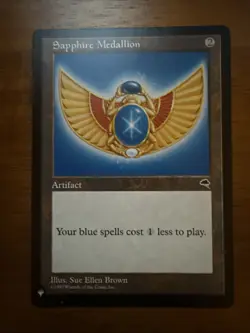 Sapphire Medallion the List MTG Magic Card, Near Mint Condition, English Edition - Image 1