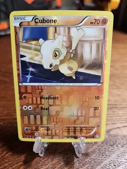 Cubone 60/124 Dragons Exalted Reverse Holo Card LP 2012 Pokemon TCG - Image 1