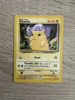 Pokemon Cards Pikachu Base Set with Bonus Gift - Image 1