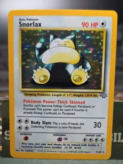Snorlax 11/64 Jungle (Unlimited) Holo Rare Basic Pokemon TCG Card - Image 1