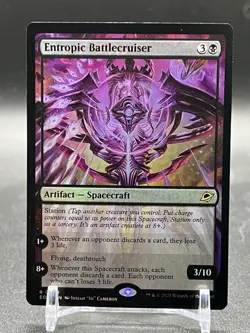 MTG Edge of Eternities *FOIL* R Entropic Battlecruiser #0099 - Image 1