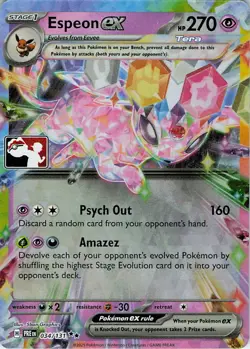 Espeon ex Holo Double Rare Prize Pack Series Cards 034/131 NM - Image 1
