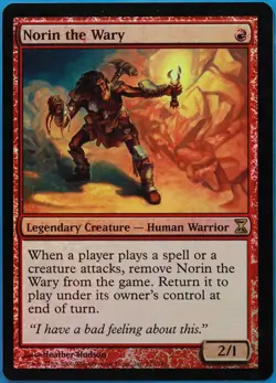 Norin the Wary FOIL Time Spiral PLD Red Rare MAGIC CARD (ID# 511343) ABUGames - Image 1