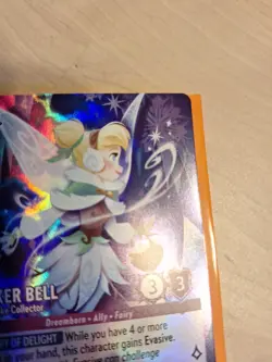 Lorcana Tinker Bell Snowflake Collector Enchanted Store Championship Promo Card - Image 1