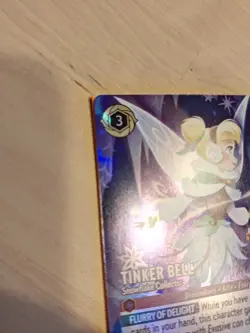 Lorcana Tinker Bell Snowflake Collector Enchanted Store Championship Promo Card - Image 2