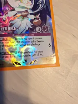 Lorcana Tinker Bell Snowflake Collector Enchanted Store Championship Promo Card - Image 4