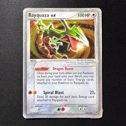Rayquaza Ex 102/107 Ex Deoxys Ultra Rare Holo 100 HP Pokemon Card Original 2005 - Image 1