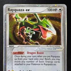 Rayquaza Ex 102/107 Ex Deoxys Ultra Rare Holo 100 HP Pokemon Card Original 2005 - Image 3