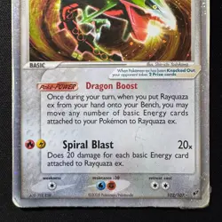 Rayquaza Ex 102/107 Ex Deoxys Ultra Rare Holo 100 HP Pokemon Card Original 2005 - Image 4