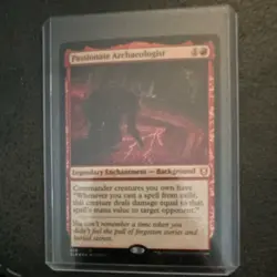 Wizards of the Coast Passionate Archaeologist Red Legendary Enchantment CLB 2022 - Image 1