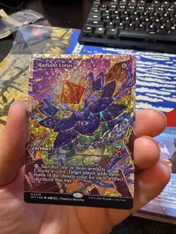 MTG Radiant Lotus (Showcase) (Fracture Foil) Aetherdrift Foil NM - Image 1