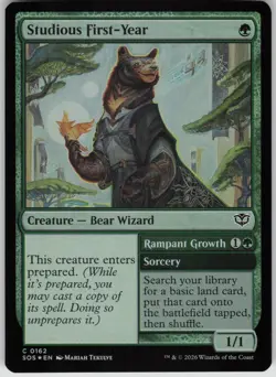 MTG Studious First-Year Foil NM Secrets of Strixhaven Magic 162 - Image 1