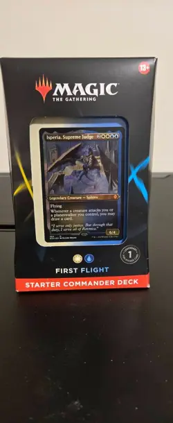 Magic: The Gathering Starter Commander Deck – First Flight (White-Blue) | Ready- - Image 1