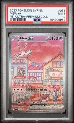 2023 POKEMON SVP EN-SV 151 ULTRA PREMIUM COLLECTION #053 MEW EX PSA 9 - Image 1