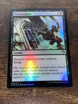 Defenestrate 095/277 Foil Innistrad Midnight Hunt MTG Magic The Gathering S708* - Image 1