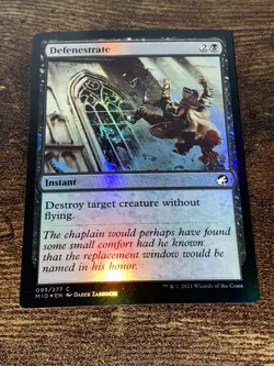 Defenestrate 095/277 Foil Innistrad Midnight Hunt MTG Magic The Gathering S708* - Image 2