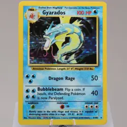 Pokemon TCG - Gyarados 6/102 Base Set Holo Rare WOTC 1999 - EXC - Image 2