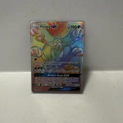 Hoopa GX - 187/181 [Team Up] Pokemon TCG - RAINBOW SECRET RARE - NM - Image 1
