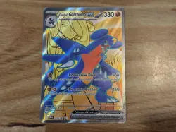 Pokemon TCG Destined Rivals Cynthia's Garchomp EX 215/182 Ultra Rare Full Art NM - Image 1