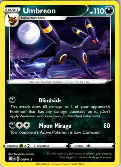 Umbreon 009/015 Promo McDonald's Promos 2024 Pokemon Near Mint - Image 1