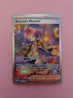 Pokemon TCG Acerola's Mischief 183/132 SIR Mega Evolutions - Image 1