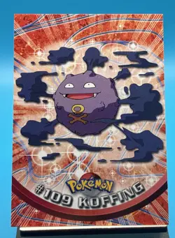 Koffing #109 2000 Topps Pokemon Series 2 Tv Animation Edition Blue Logo Non-Holo - Image 1