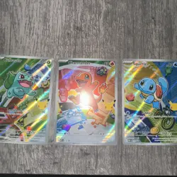 Pokemon TCG First Partner Illustration Collection Series 1 Kanto GEN 1 Starters - Image 1