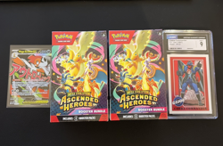 2x Pokemon Ascended Heroes Booster Bundle Sealed w/ GI Joe CGC 9 Cobra Commander - Image 1