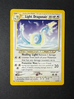 NM Light Dragonair 22/105 Neo Destiny Non Holo Rare Pokemon Card - Image 2