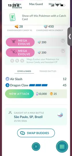 Pokemon Go Shiny Charzard ( Gigantamax ) ( Max CP ) - Image 2