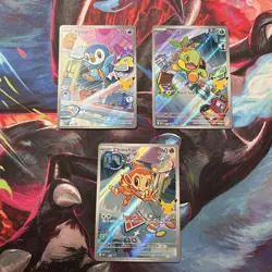 First Partner Series 1 Turtwig Chimchar Piplup Promo Set 040 041 042 Pokemon TCG - Image 1