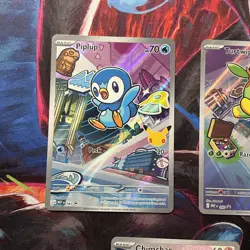 First Partner Series 1 Turtwig Chimchar Piplup Promo Set 040 041 042 Pokemon TCG - Image 2