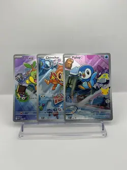 Pokemon First Partners- Piplup, Chimchar, Turtwig. Black Star Promos NM - Image 1