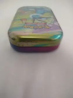 Pokemon TCG Scarlet And Violet Prismatic Evolutions Vaporeon Mini Tin Sealed New - Image 4