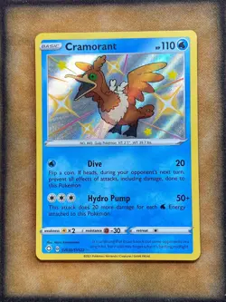 Pokemon Cramorant SV030/SV122 Shining Fates Shiny Vault Shiny Holo Rare NM - Image 1