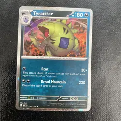Tyranitar - 135/193 - Pokemon TCG Paldea Evolved (2023) - NM - Cosmos Holo Rare - Image 1