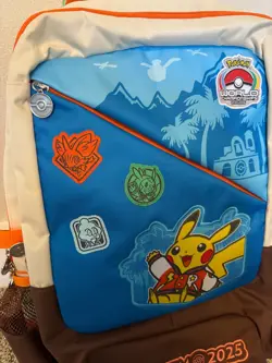NEW! Pokemon World Championships Competitor Backpack 2025 Pin Display Straps - Image 3