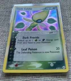 2004 Pokemon EX Holo Dark Celebi 4/101 hidden legends Vintage Rare - NM/Mint - Image 3