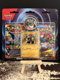 ⭐Pokemon Mega Evolution & Phantasmal Flames Blister 2Pack Raikou Promo Coin⭐ - Image 1