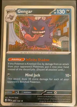Pokemon TCG Gengar Rare Holo 050/088 Perfect Order - Image 1