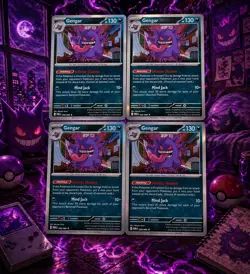 Pokemon TCG - Perfect Order - Gengar x4 - 050/088 Rare NM Holo - Playset - Image 1